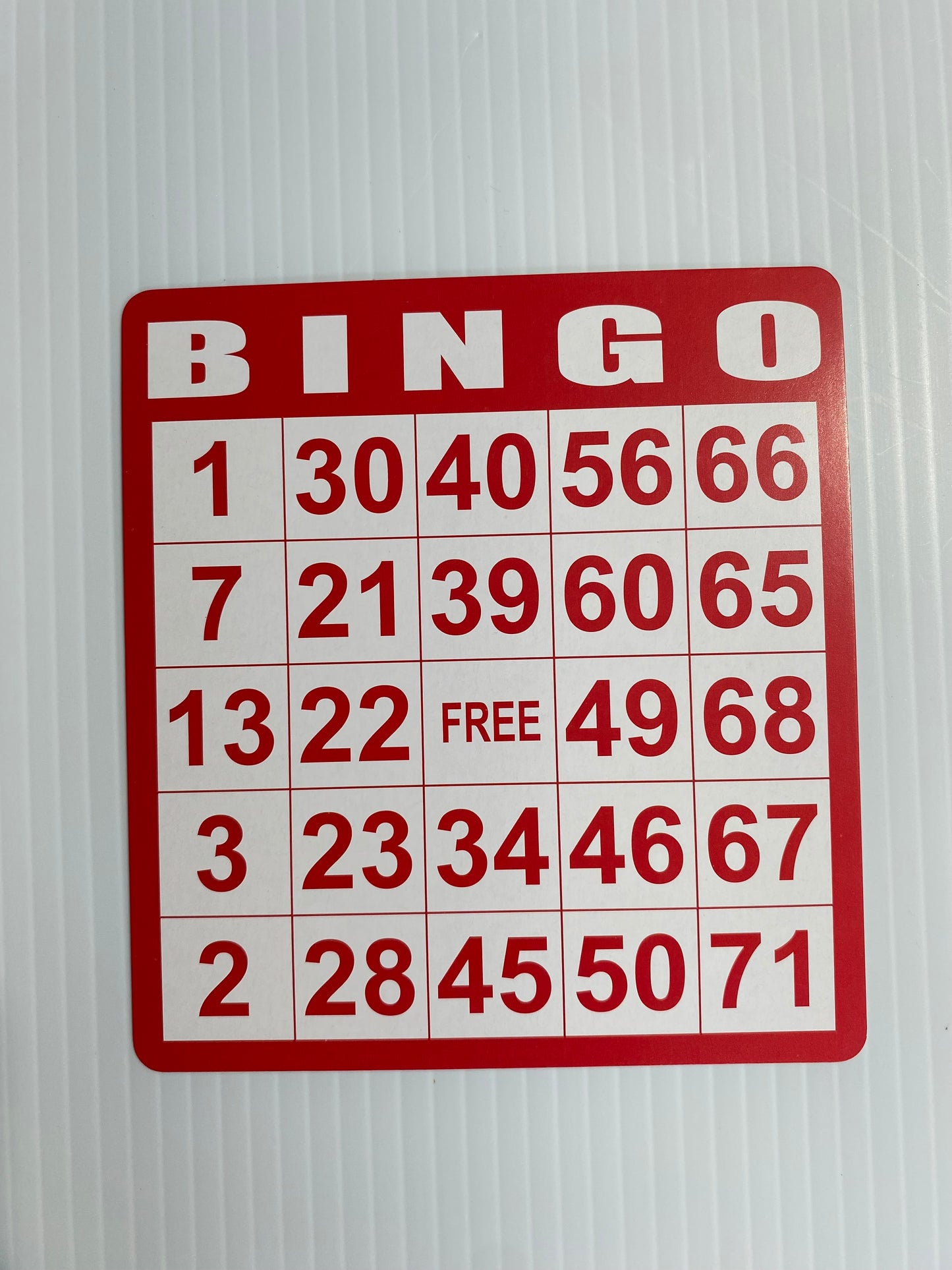 BINGO CARDS - 756573