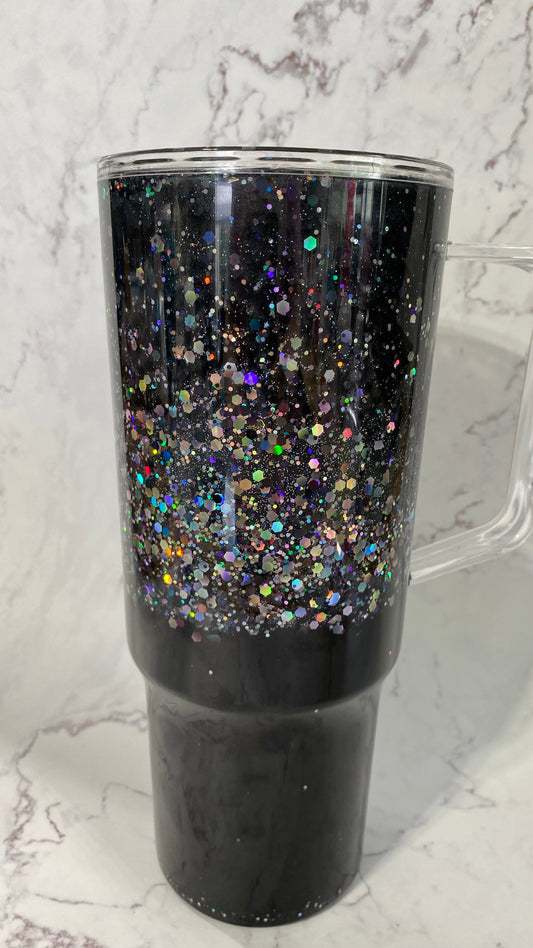 40oz Galaxy Lava Snow Globe Tumbler