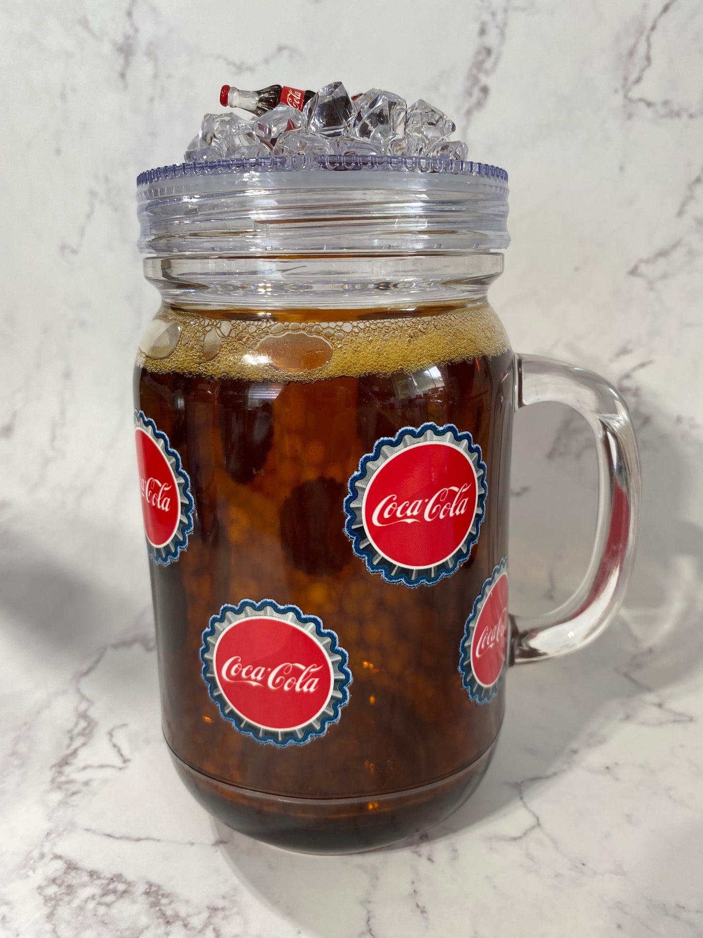 20oz Mason Cola Snow Globe Tumbler