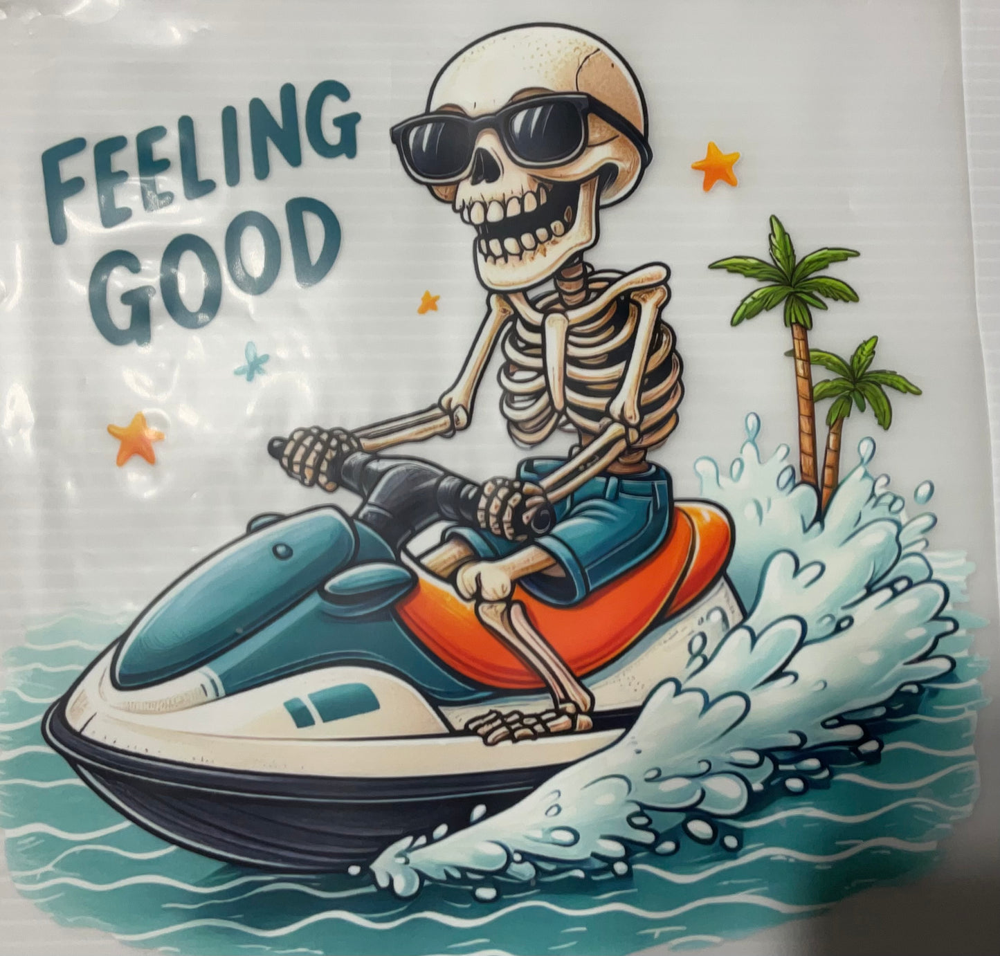 Skeleton on Seadoo