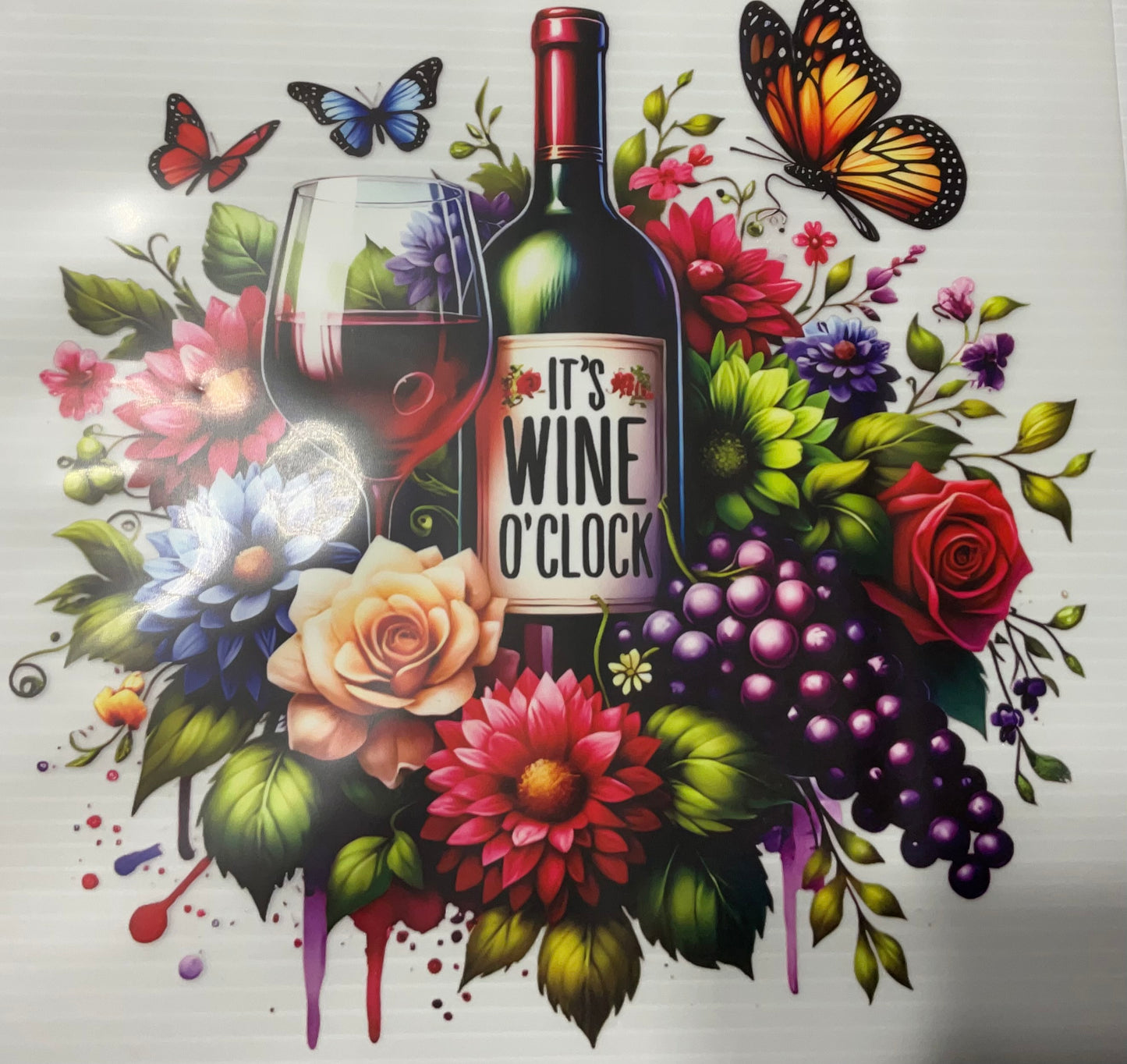 It’s Wine O’clock - DTF Heat Transfer