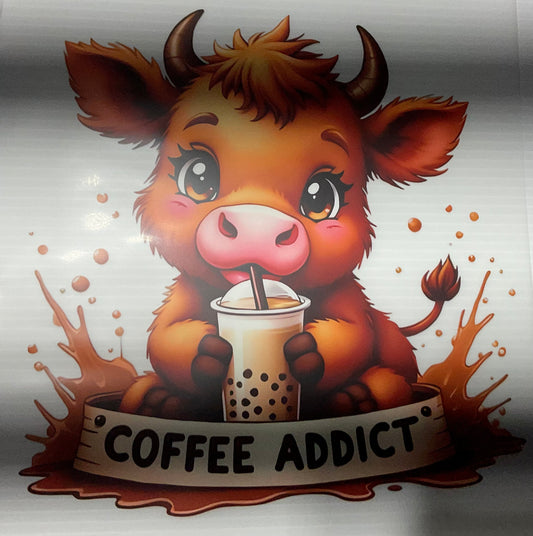 Coffee Addict Cow