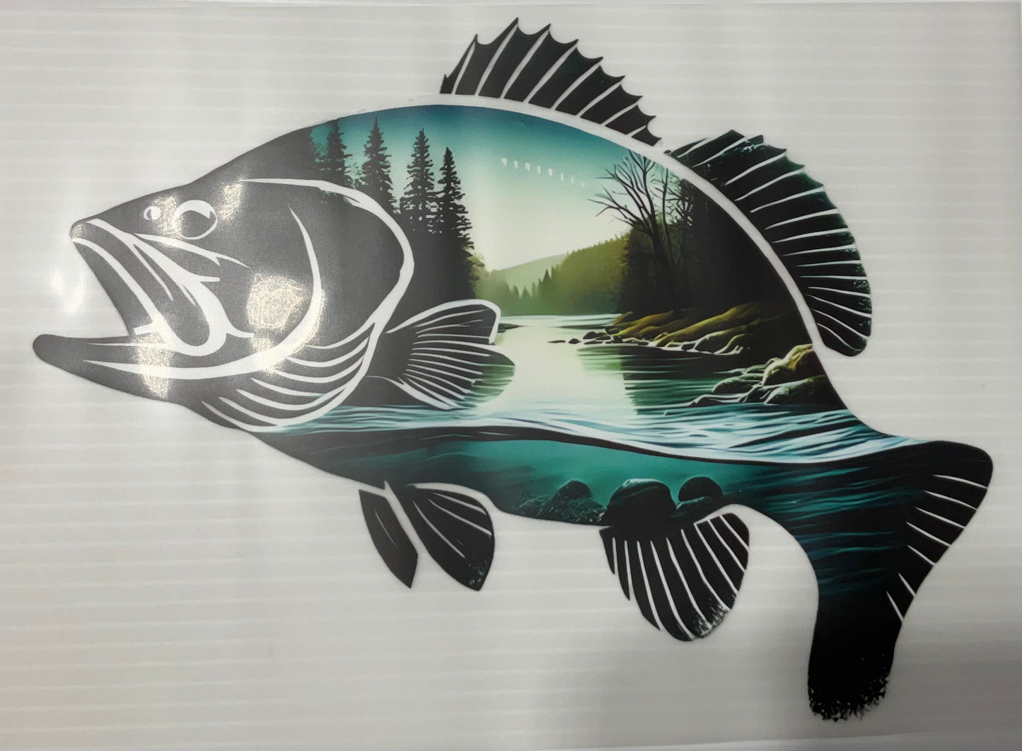 Fish with Lake Scene