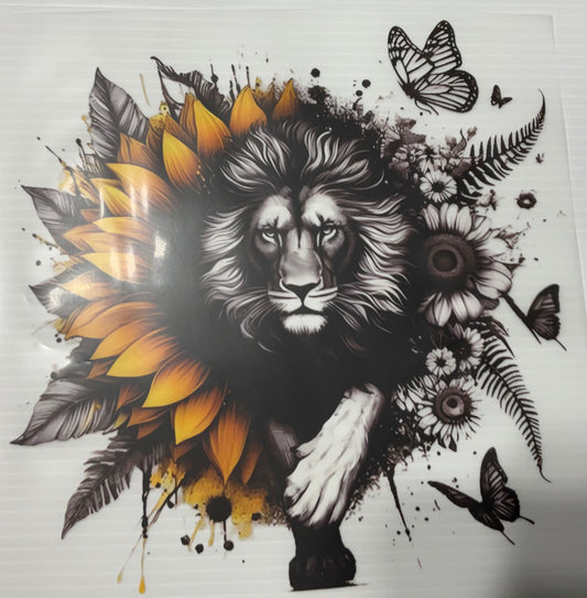 Sunflower and Lion