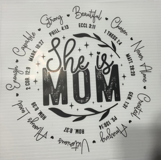 She is Mom Scriptures - DTF Heat Transfer