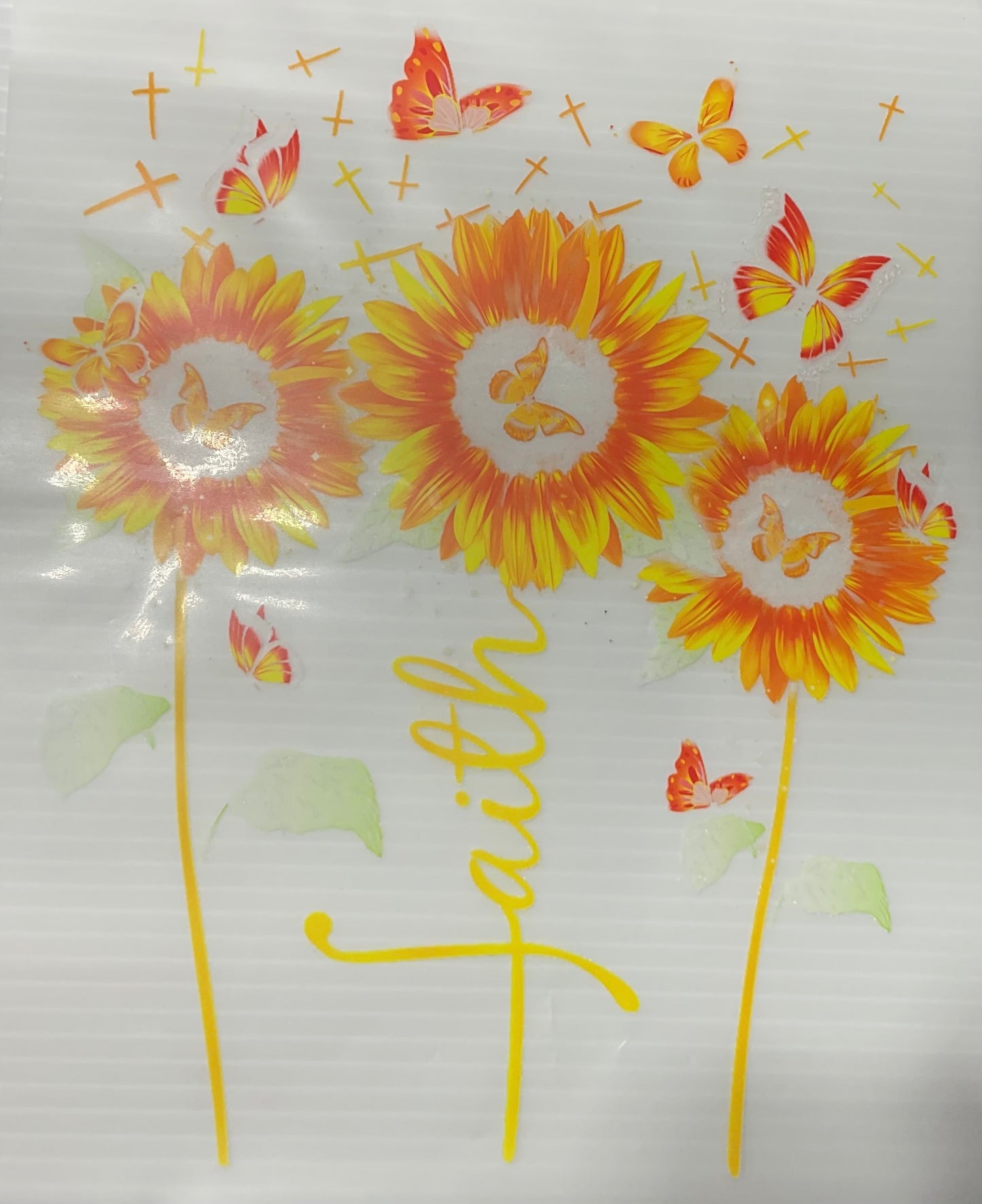 Faith Sunflowers - DTF Heat Transfer