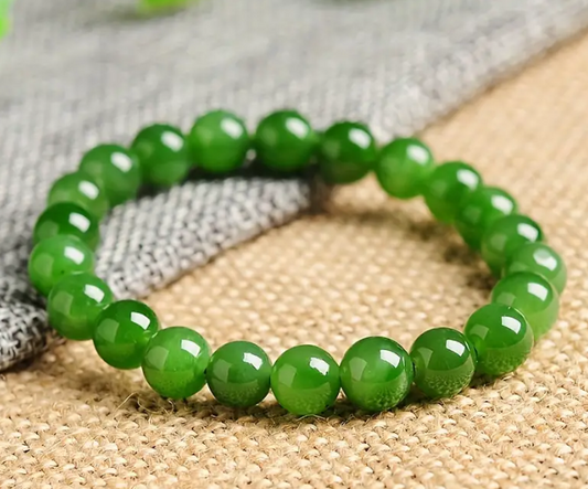 Green Jade - Beaded Bracelet