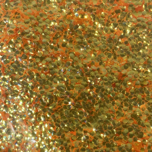Light Orange Bubble Glitter