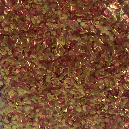 Red Gold Bubble Glitter