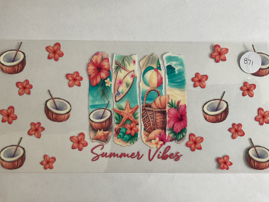 #871 - Summer Vibes - UV DTF