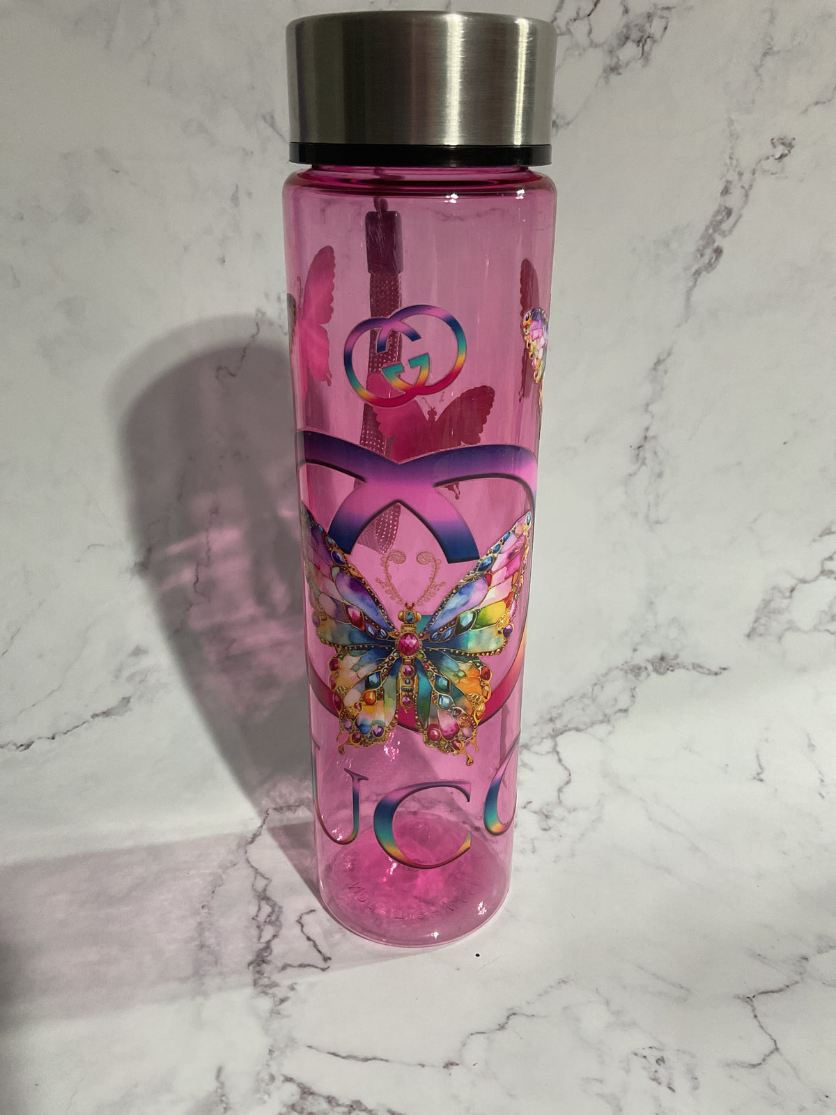 18oz D G - Pink Premade Bottle