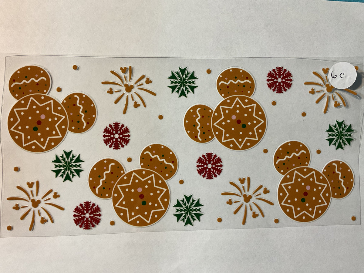 6C - Mouse Gingerbread - UV DTF