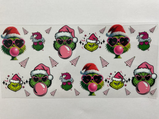 103C - Christmas Green Guy - Tumbler Wrap