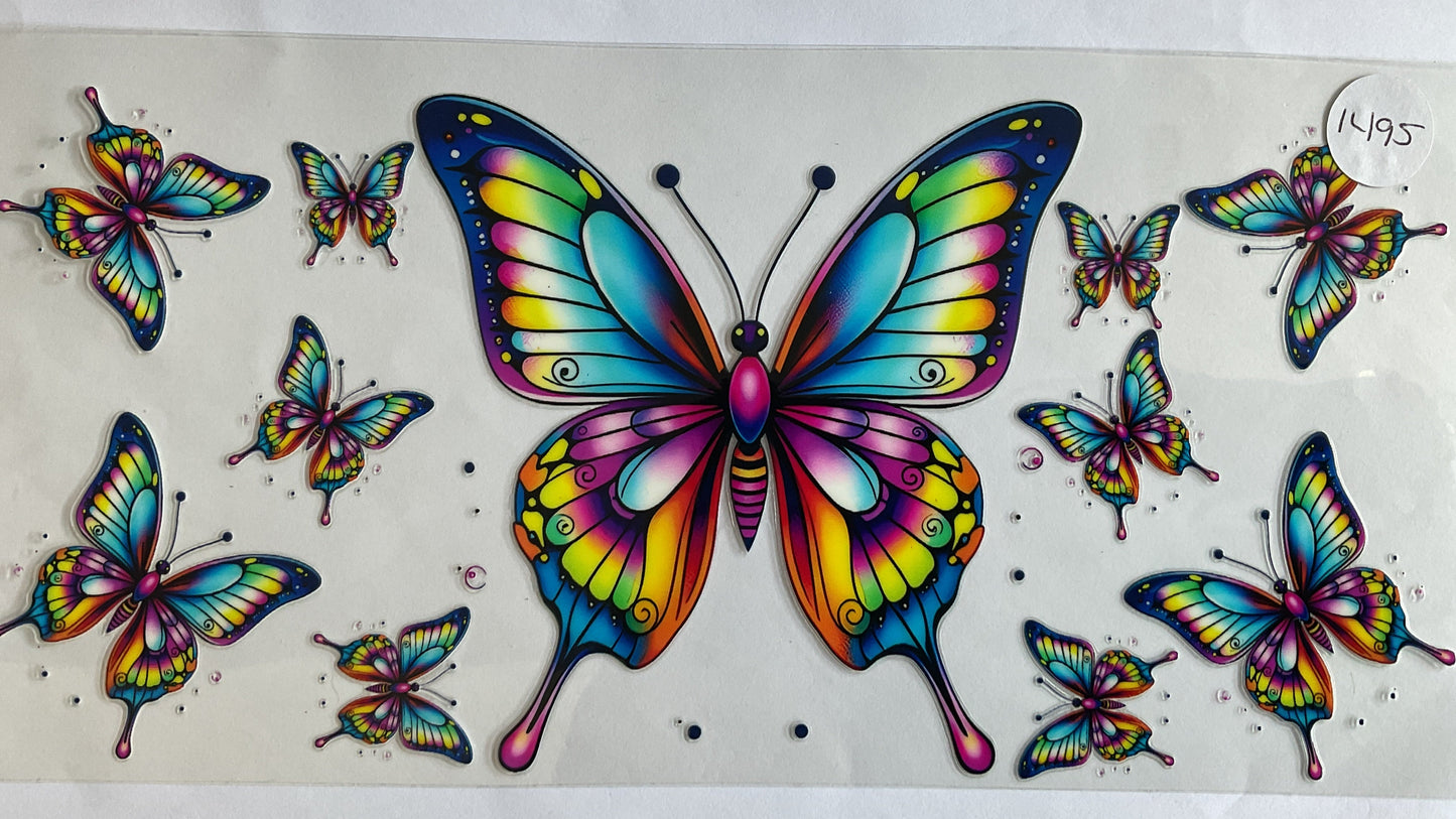 #1495 - Butterflies - UV DTF