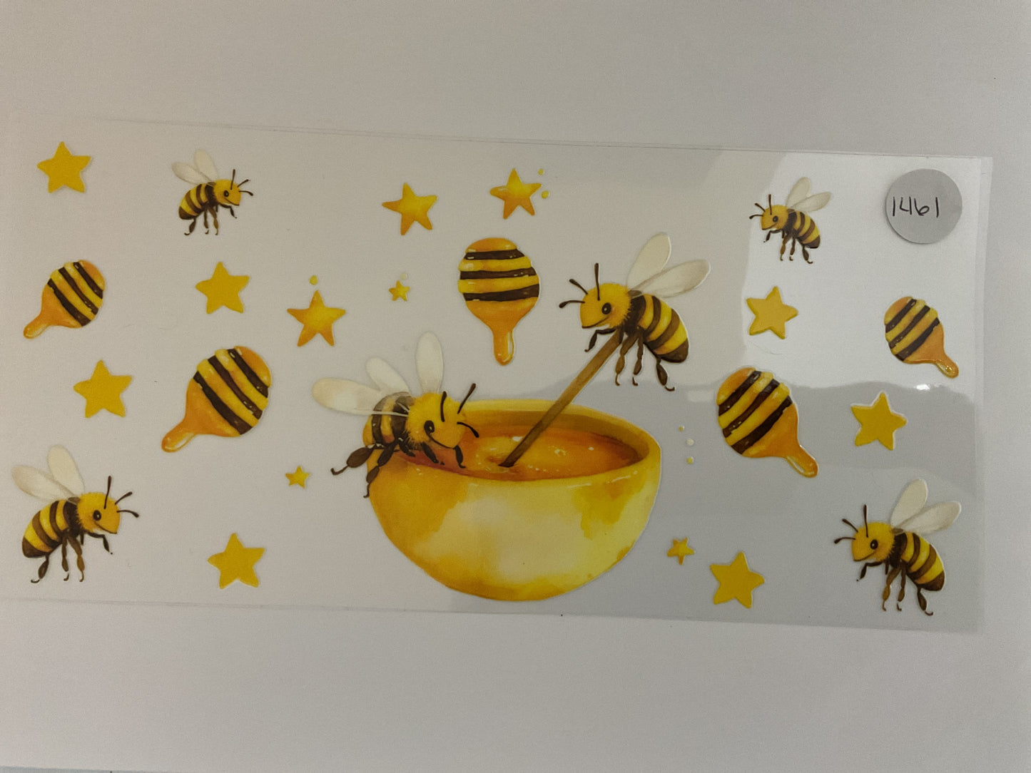 #1461 - Honey Bees - UV DTF