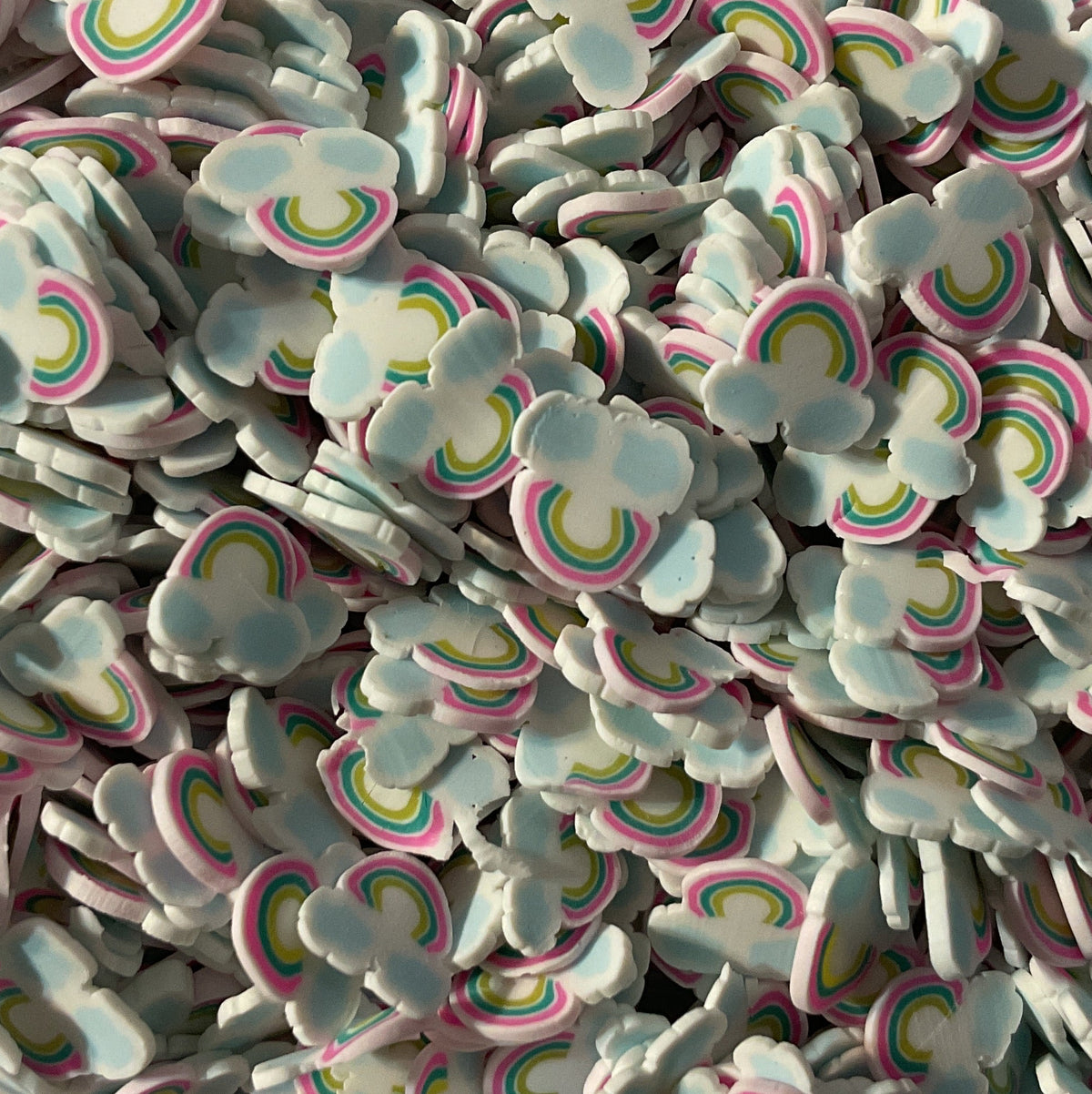 Rainbows Clouds Pastel - Clay Shapes