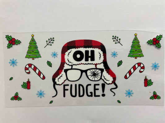 143C - Christmas Oh Fudge - Tumbler Wrap