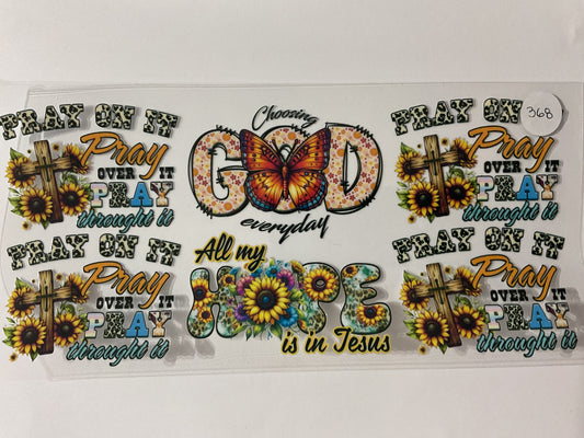 #368 - UV DTF Tumbler Wrap