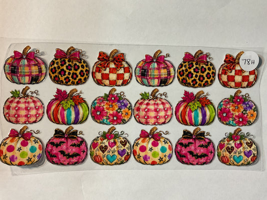 78H - Design Pumpkins - UV DTF
