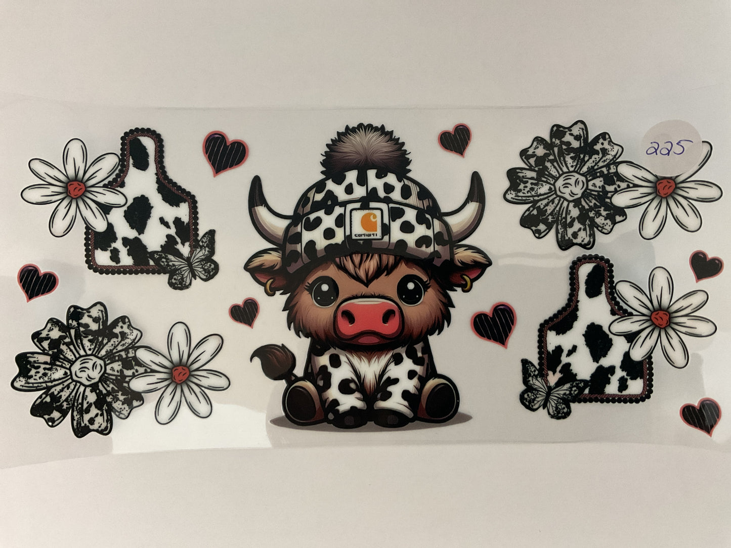 #225 - Cow - UV DTF