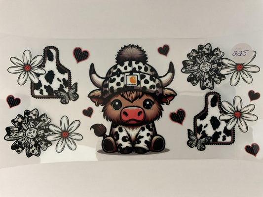 #225 - Cow - UV DTF