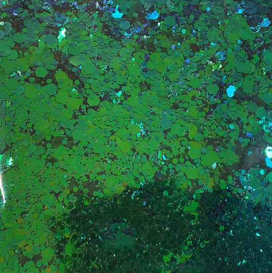 GLITTER Chunky Fine Mix - Mermaid Green Blue Shift - Resealable 50g Bag