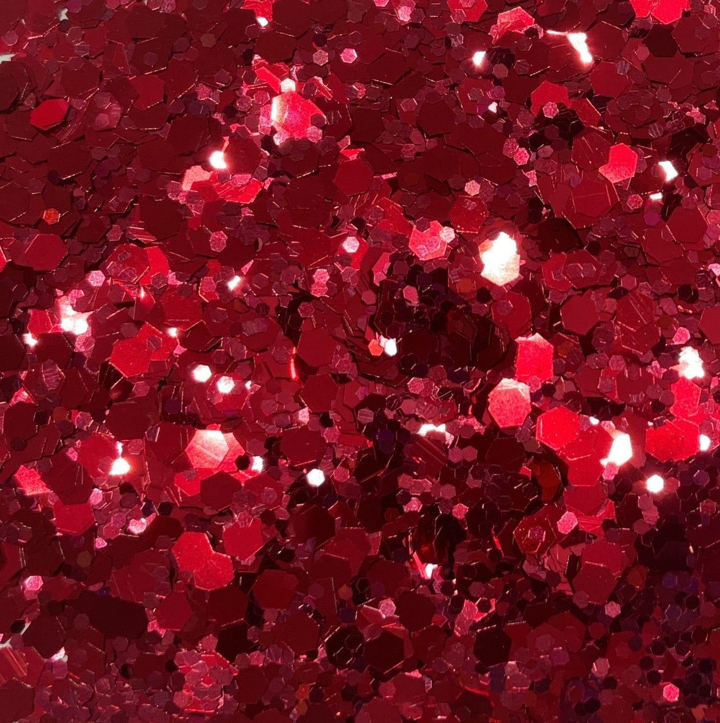 RED 50g Bottle Chunky Glitter #7