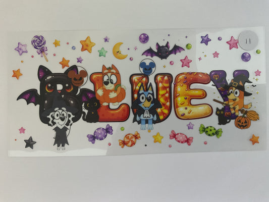 11KH - Bluey Halloween - UV DTF