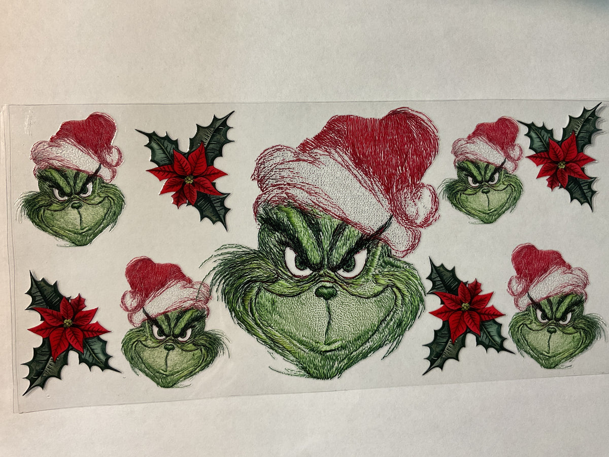 24C - Green Guy Christmas - UV DTF