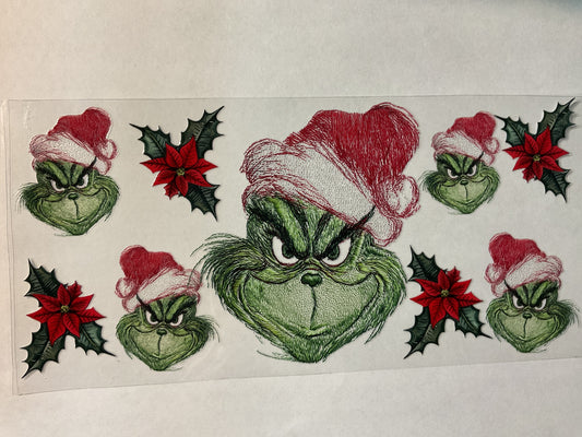 24C - Green Guy Christmas - UV DTF