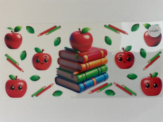 #1466 - Apples Books - UV DTF
