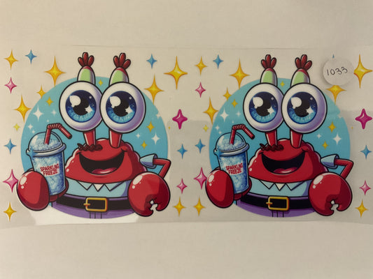 #1033 - Crabby - UV DTF