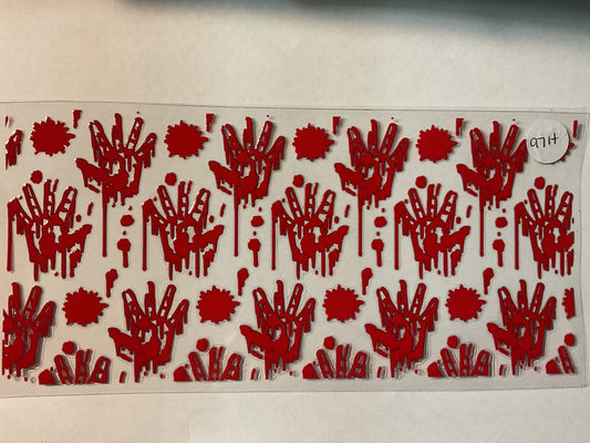 97H - Bloody Hands - UV DTF