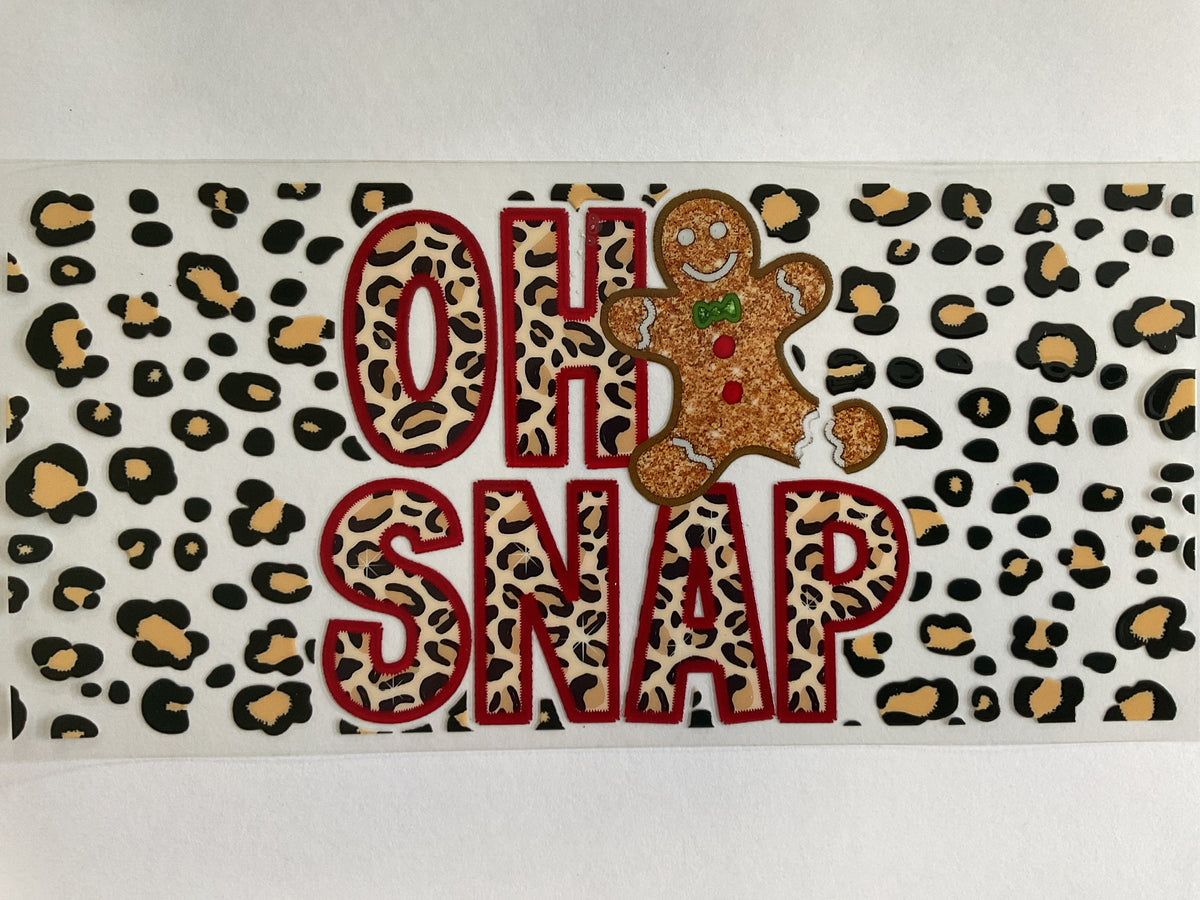 Oh Snap Leopard Gingerbread - UV DTF