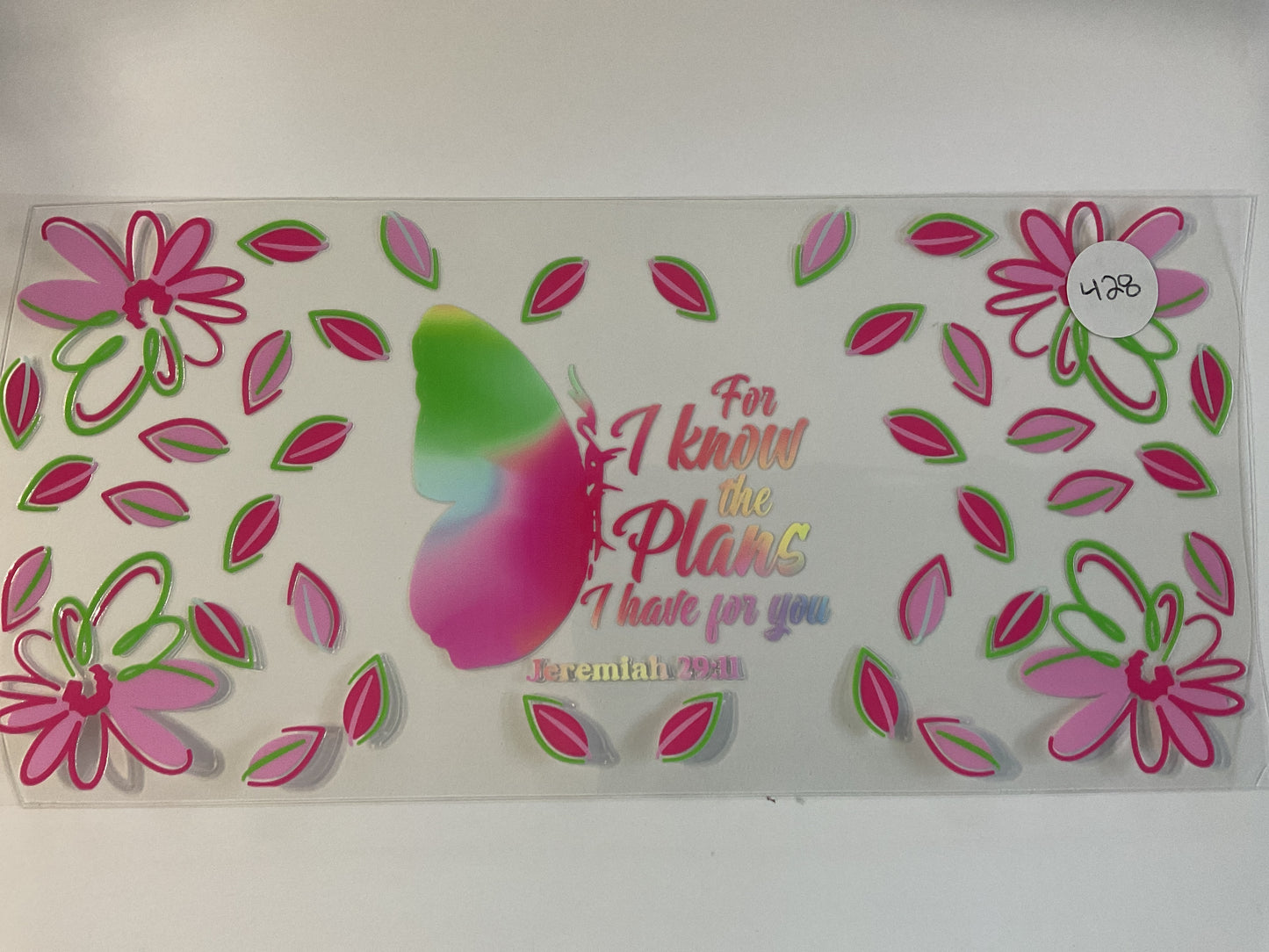 #428 - UV DTF Tumbler Wrap