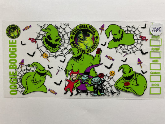 54H - Halloween Oogie - UV DTF