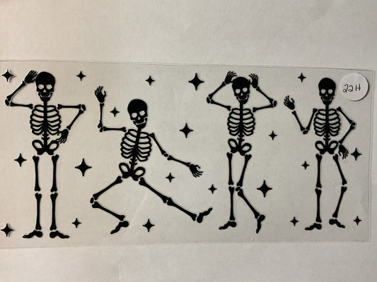 22H - Dancing Skeletons - UV DTF
