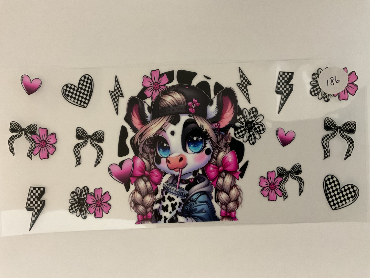 #186 - Cow - UV DTF