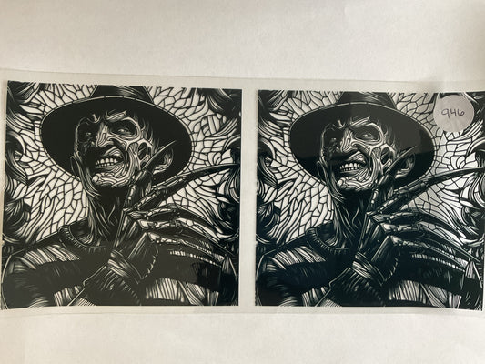 Freddy Black Outline - UV DTF