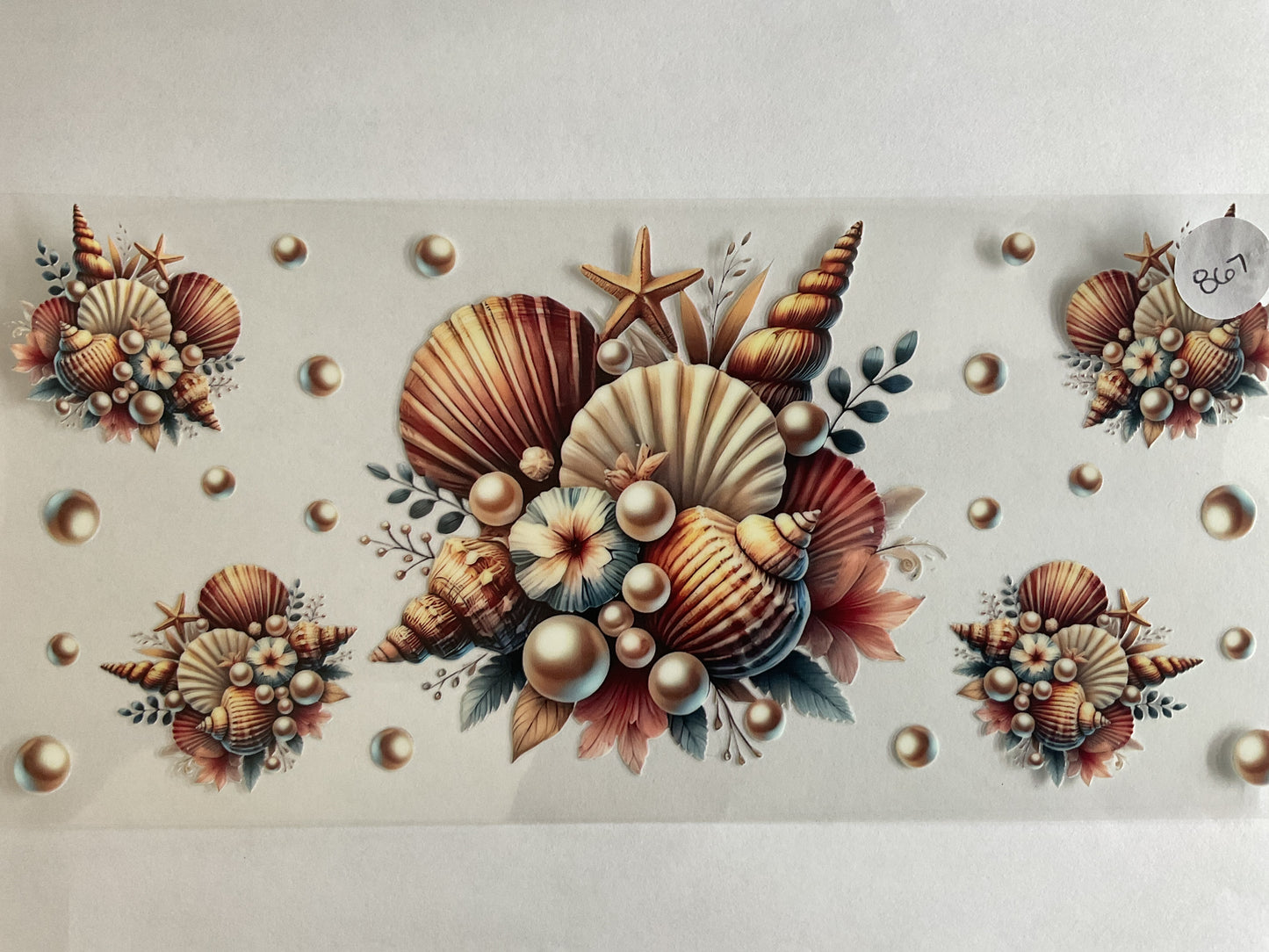 #867 - Natural Pearl Shells - UV DTF