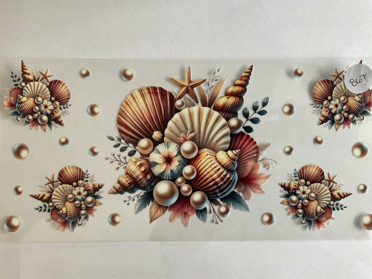 #867 - Natural Pearl Shells - UV DTF