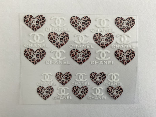 CC Leopard Hearts - Tumbler Keychain Wrap