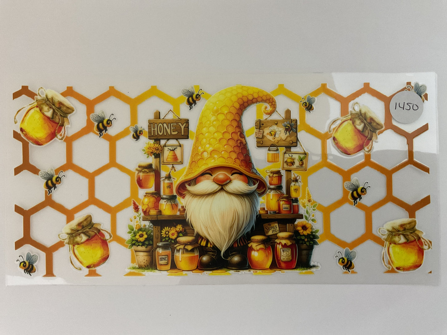 #1450 - Honeycomb Gnome - UV DTF