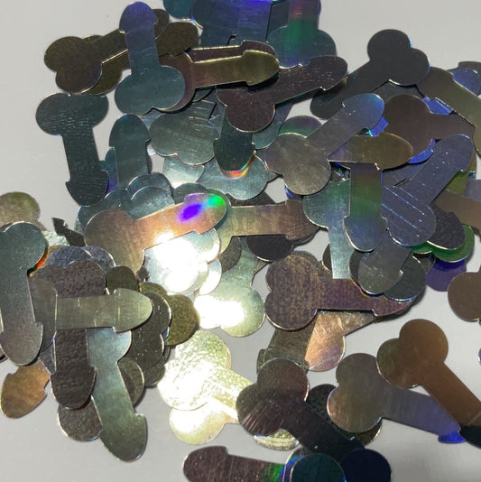 Silver Metallic Richards - Glitter Shapes