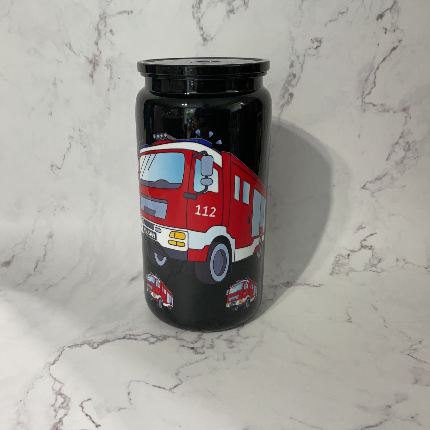 16oz Fire Truck Tumbler