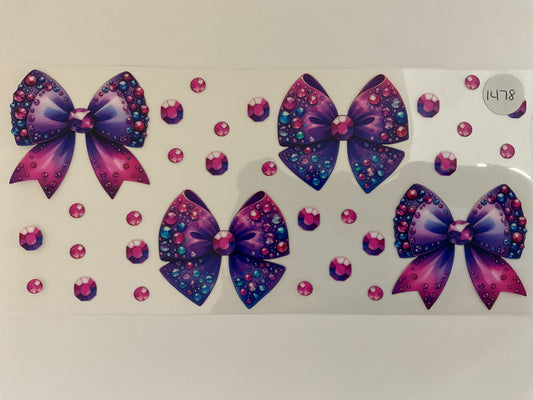 #1478 - Bows - UV DTF
