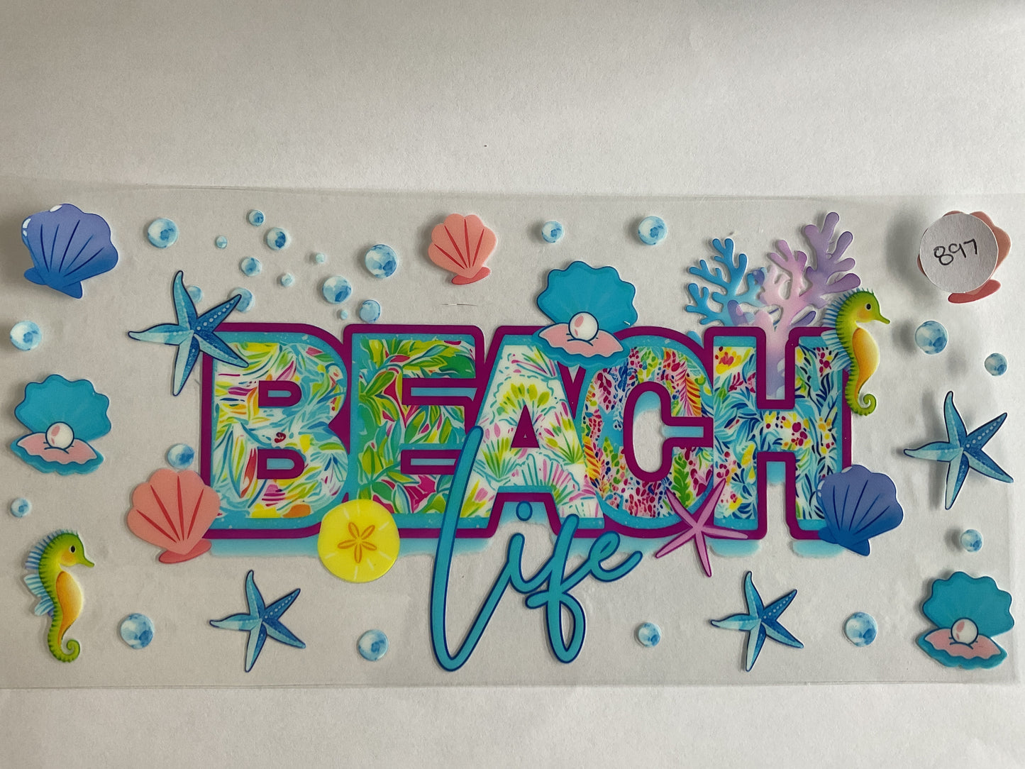 #897 - Beach Life - UV DTF