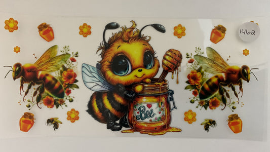 #1462 - Honey Bee - UV DTF