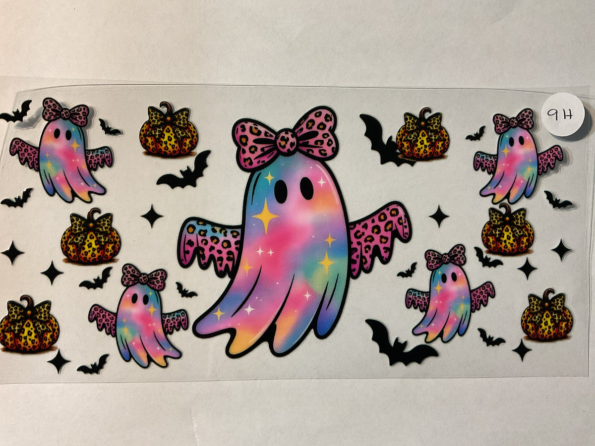 9H - Rainbow Leopard Ghost - UV DTF