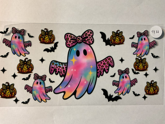 9H - Rainbow Leopard Ghost - UV DTF